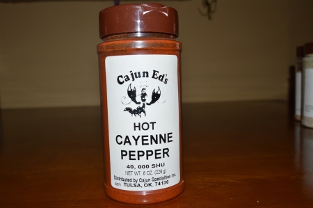 Cajun Ed's Cayenne Pepper Hot 8oz.
