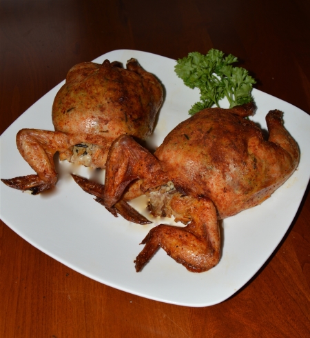 Boneless Cornish Hen (with your choice of stuffing!)