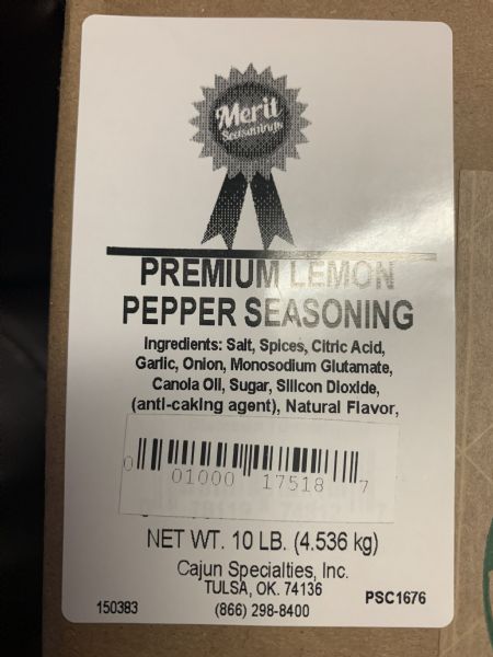 Lemon Pepper 10lb