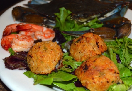 Shrimp stuffed with Shrimp and Crab dressing