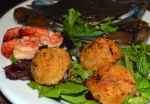 Shrimp stuffed with Shrimp and Crab dressing